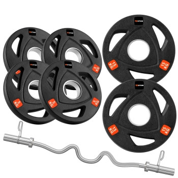 zestaw sztanga gryf obciążenia duży zestaw motion